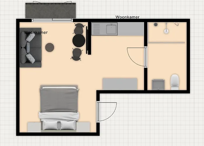 アパート Stylish With Balcony, Near Station ティルブルグ